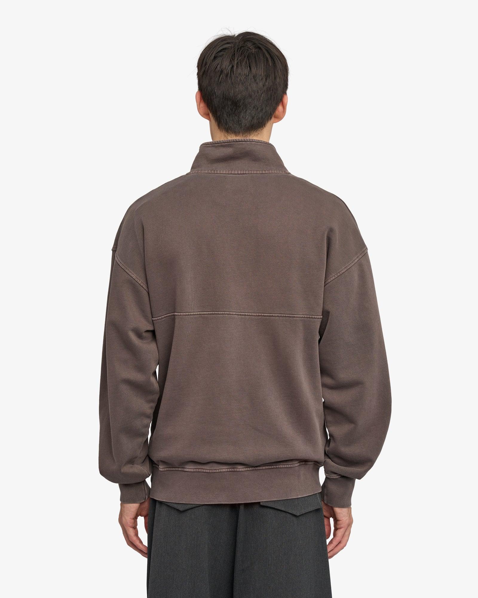Colorful Standard Organic Quarter Zip Pullover Faded Mud